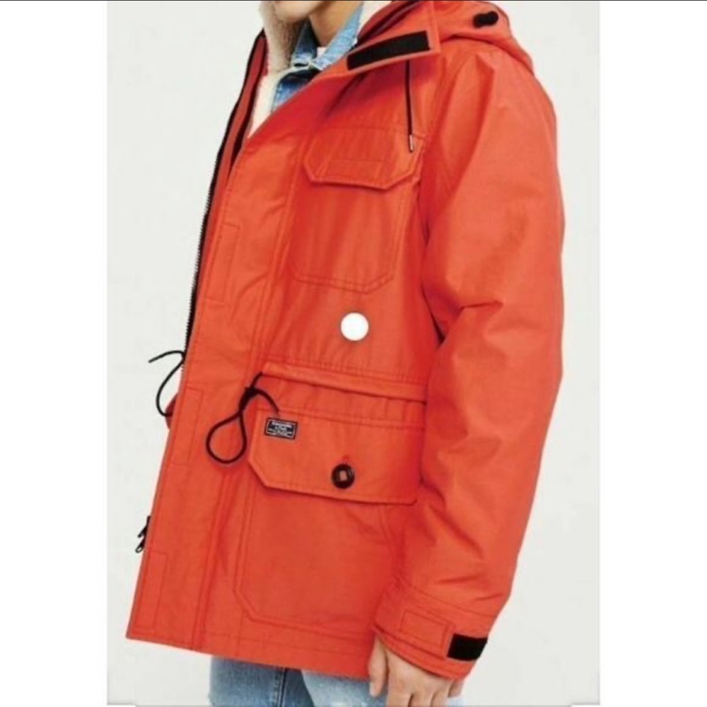 Abercrombie & Fitch Survival Parka Full Zip Jacket Size Small✨
